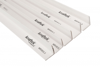 1000mm X 35mm X 35mm X 3mm Moisture Resistant White Edge Boards - 50 per pack