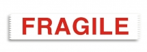 50mm X 66M Printed tape with the word 'FRAGILE'