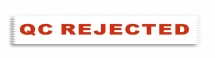 50mm X 66M White Tape Printed QC REJECTED in Red 50mm X 66M White Tape Printed QC REJECTED in Red