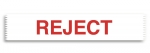 50mm x 66M White Tape Printed REJECT in Red 50mm x 66M White Tape Printed REJECT in Red