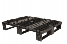 600 x 800mm Black Nestable Plastic Pallets