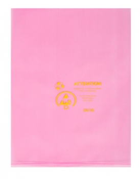 6Inch X 8Inch Pink Anti-Static Bags 300 Gauge
