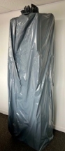 750 x 1230 x 2950mm 50mu Grey Opaque Gussetted Bags