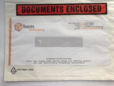 100% Recyclable Paper Document Enclosed Envelopes