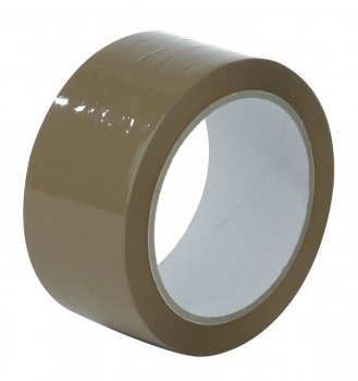 50mm X 66M Brown Polyprop Parcel Tape - Acrylic Adhesive - 36 rolls per box