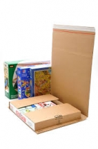 310mm X 250mm X 70mm Cardboard Book Wraps with Self Adhesive Closure A4 Size