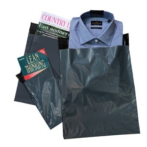 485mm X 740mm + 40mm Lip Grey Mailing Bags 55mu - Ref GM10