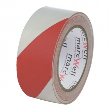 50mm x 33m Red & White Hazard Marking Tape