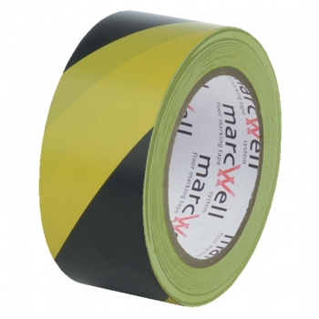 50mm x 33m Yellow & Black Hazard Marking Tape