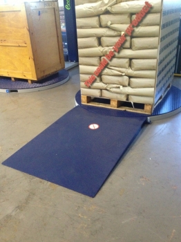 Turntable Long Ramp Stretch Wrap TurntablesHeavy Duty Stretch Wrapper Turntable Ramp