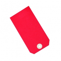 125mm x 63mm Red Card Tags